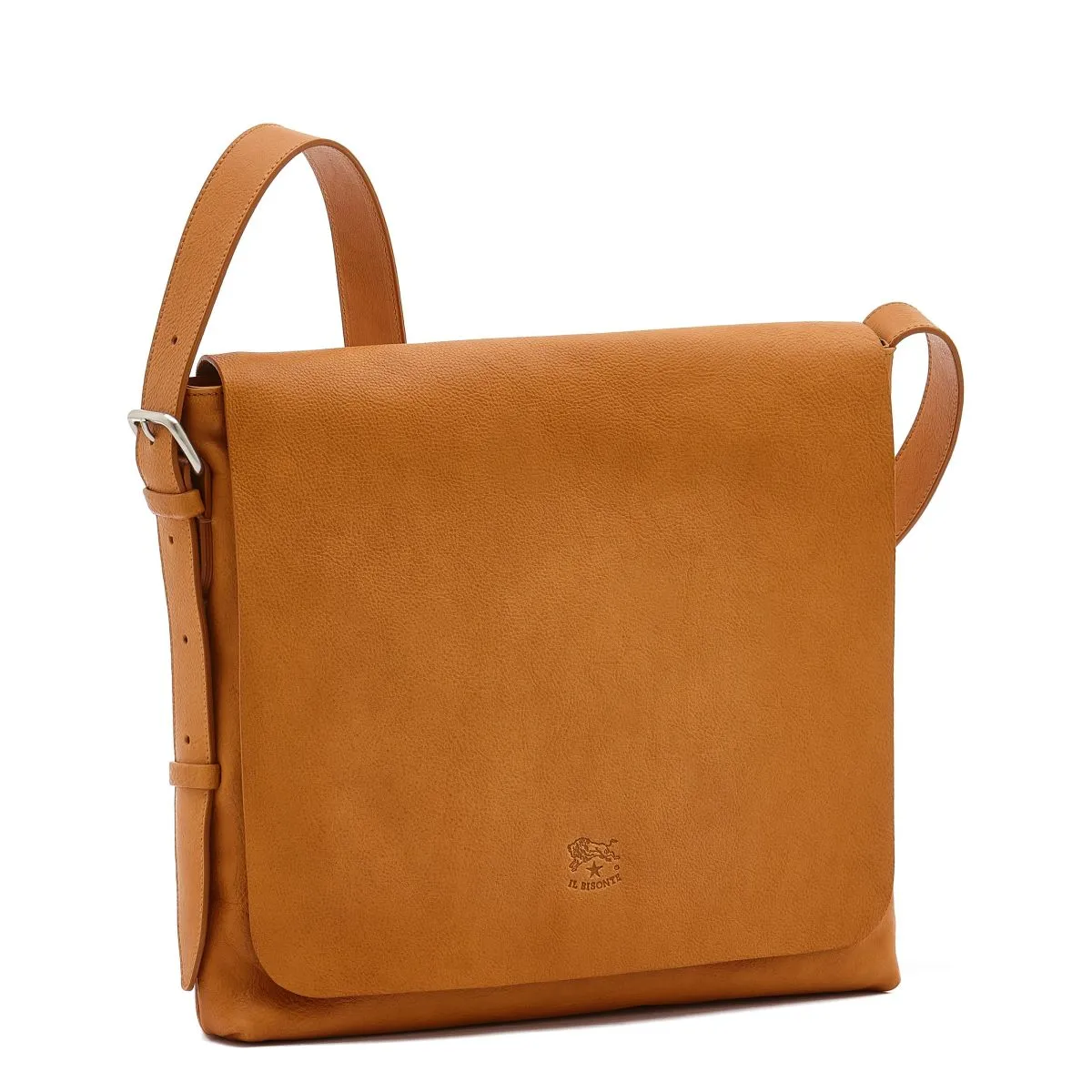 Il Bisonte Natural Tan Leather Messenger Bag