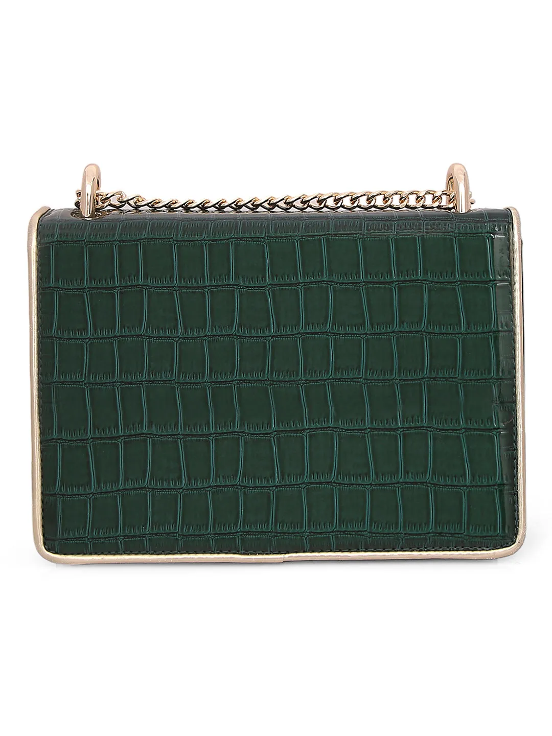 Inc.5 Women Green Embellished Fancy Clutch