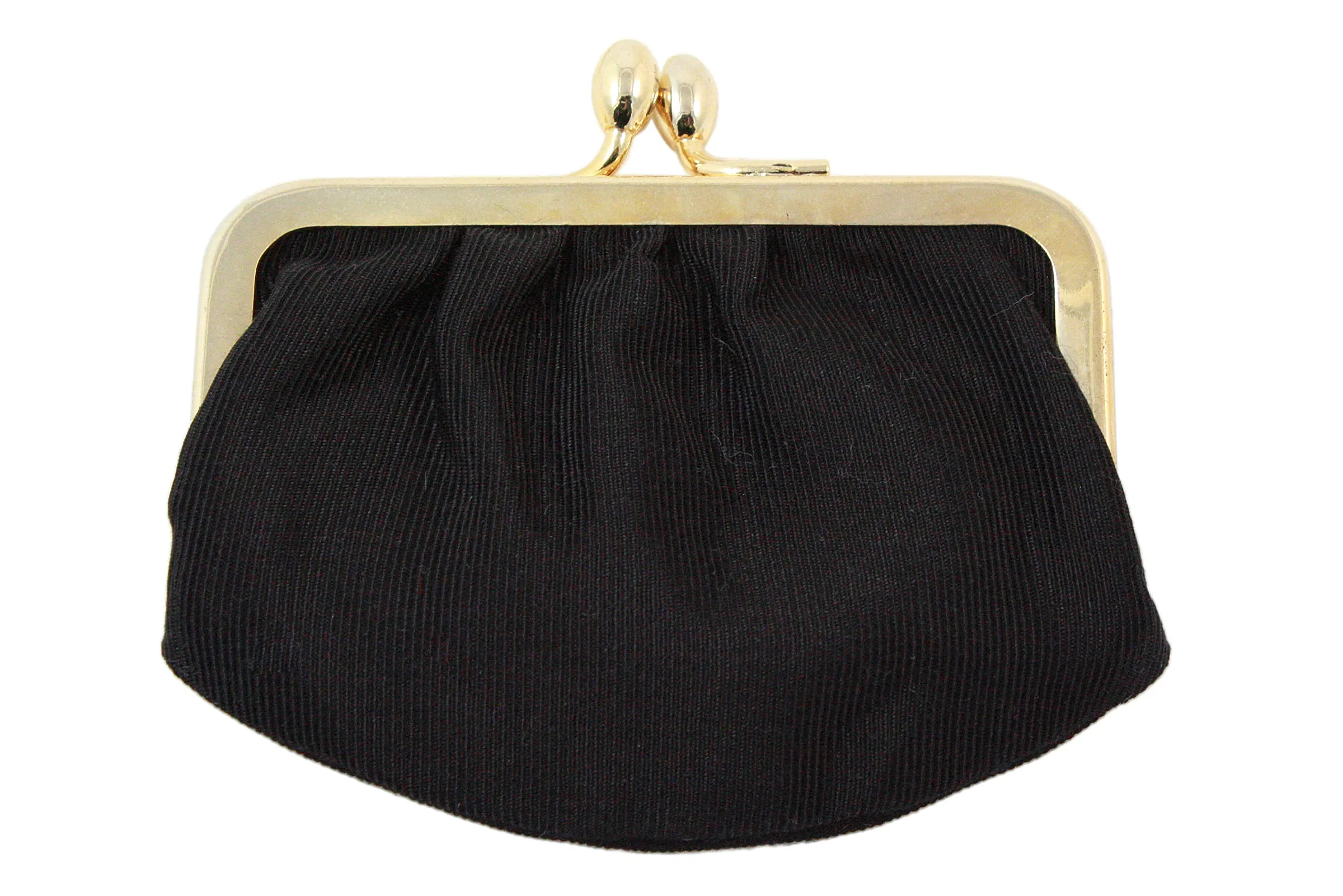 JUDITH LEIBER Black Snakeskin Leather Jeweled Clutch with Tassel