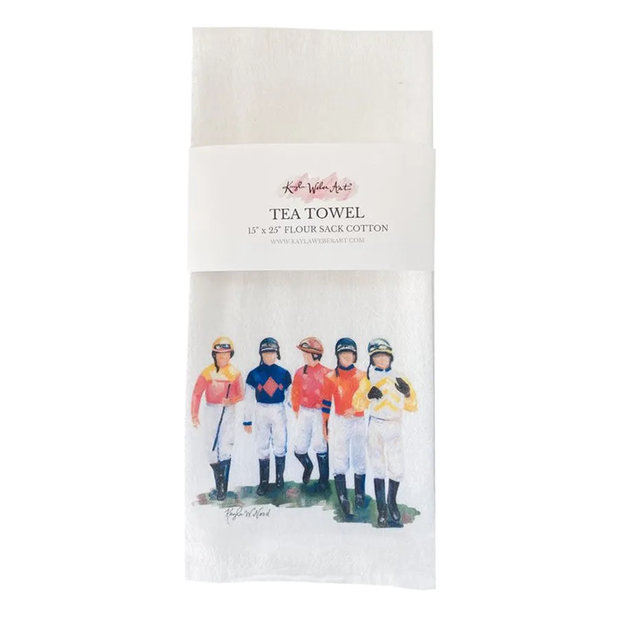 Kayla Weber Art Jockey Talkie Tea Towel