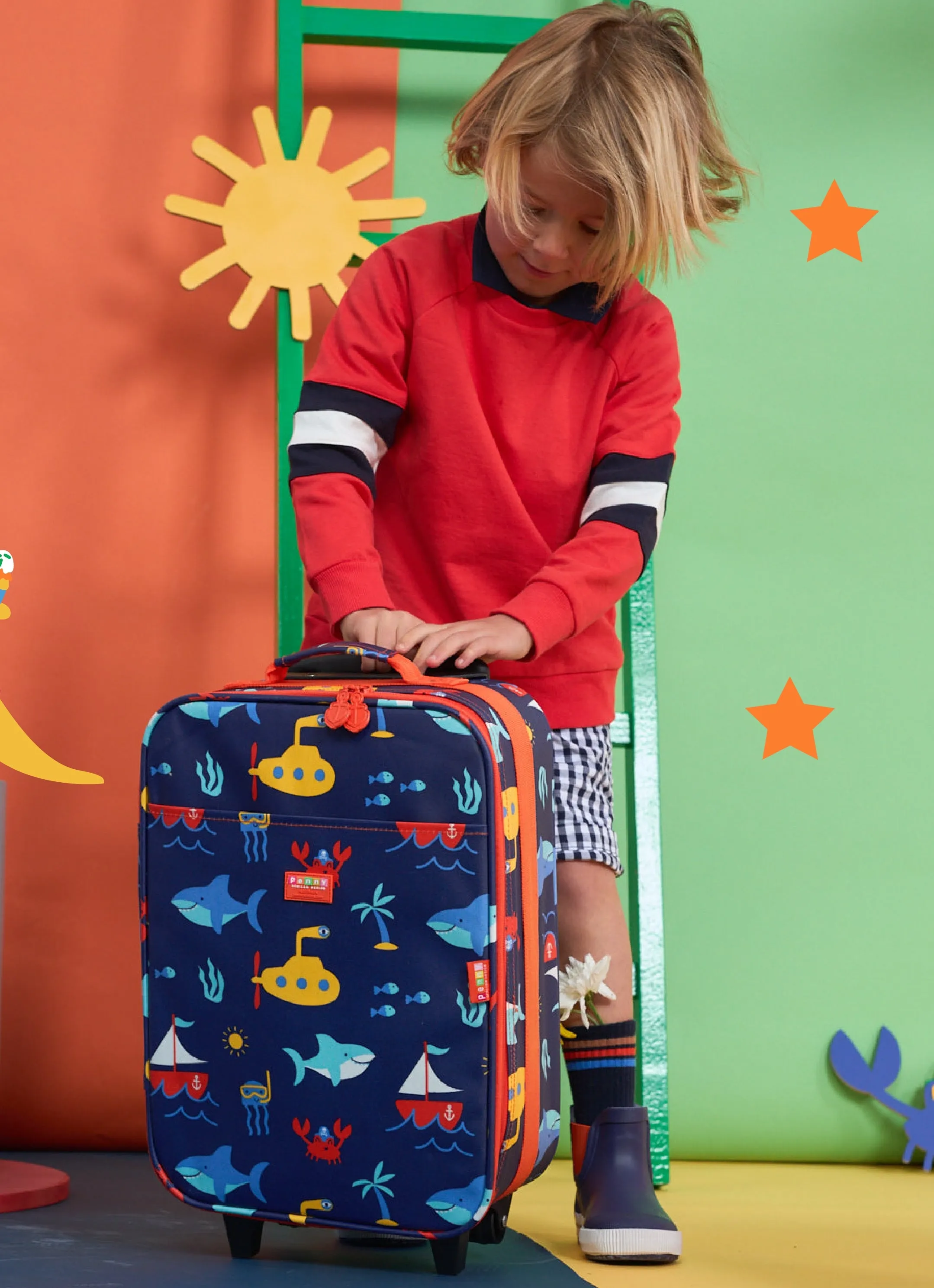 Kids' 2 Wheel Suitcase — Anchors Away