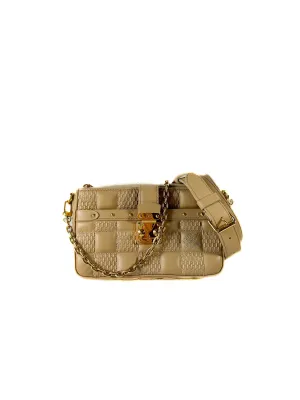 Louis Vuitton beige Troca Pochette (microchip, no date code)