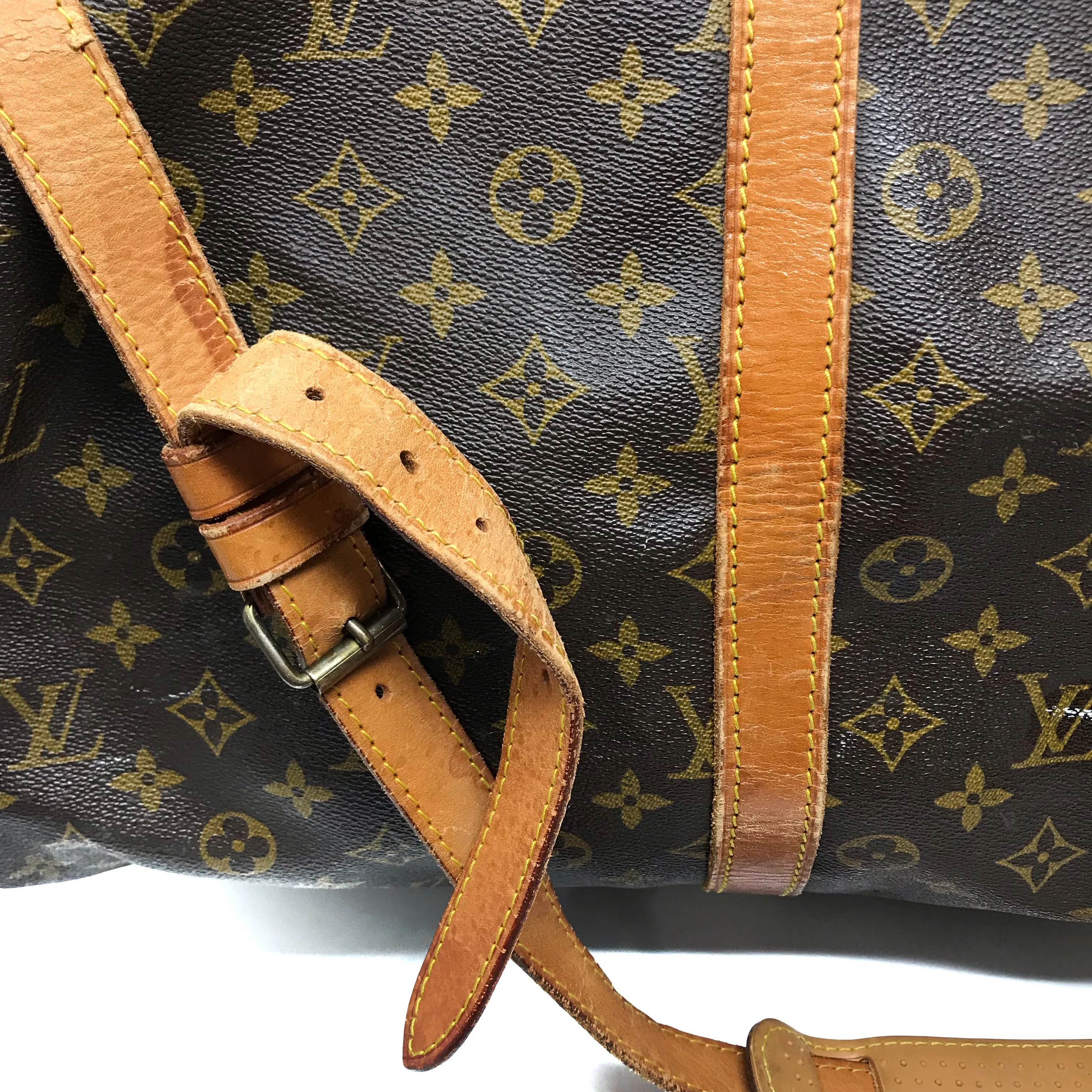 Louis Vuitton Monogram Keepall Travel Duffel Bag Size 55