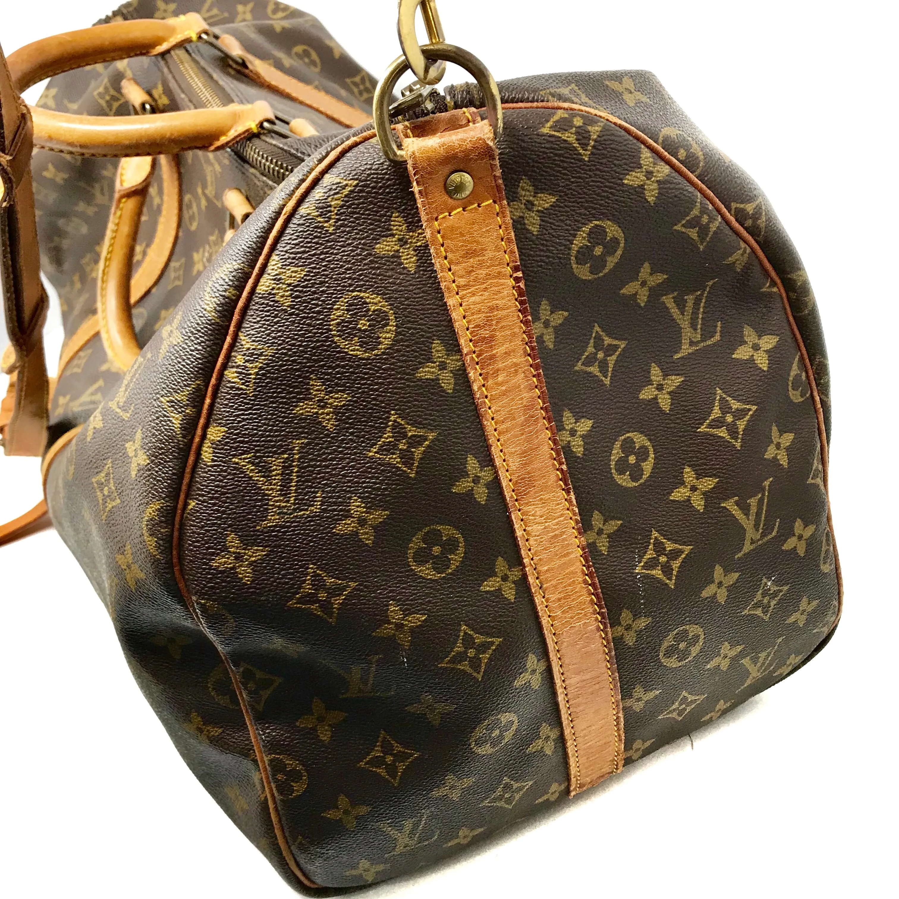 Louis Vuitton Monogram Keepall Travel Duffel Bag Size 55