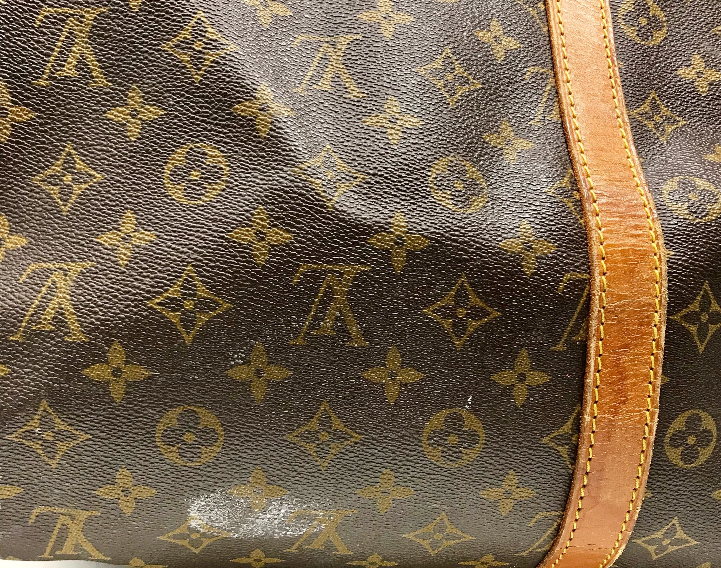 Louis Vuitton Monogram Keepall Travel Duffel Bag Size 55