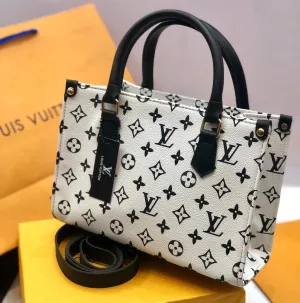 Louis Vuitton Women's Bag with Long Belt (White)