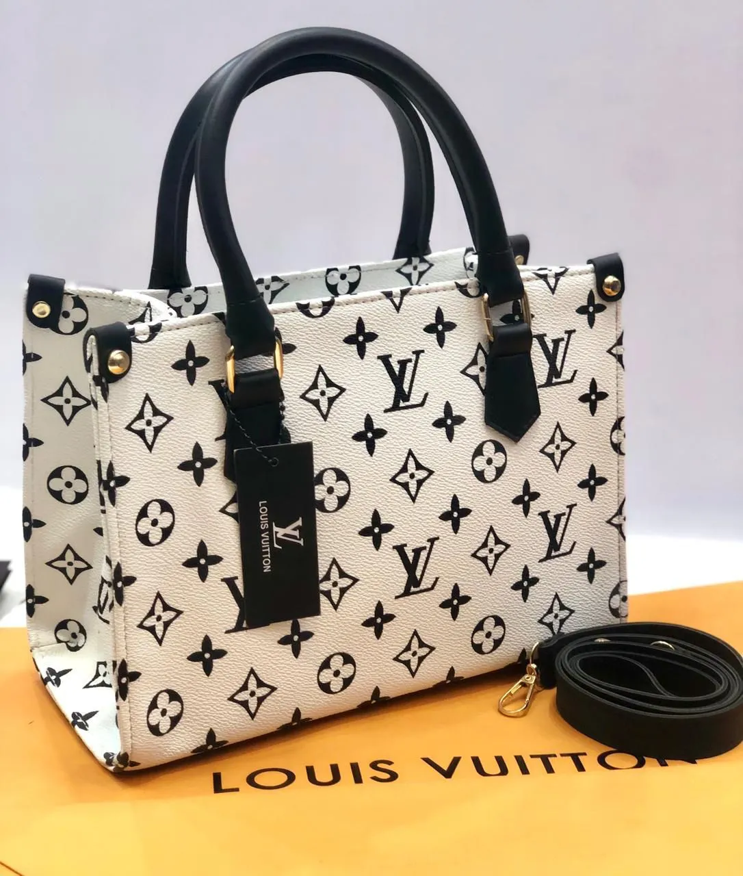 Louis Vuitton Women's Bag with Long Belt (White)