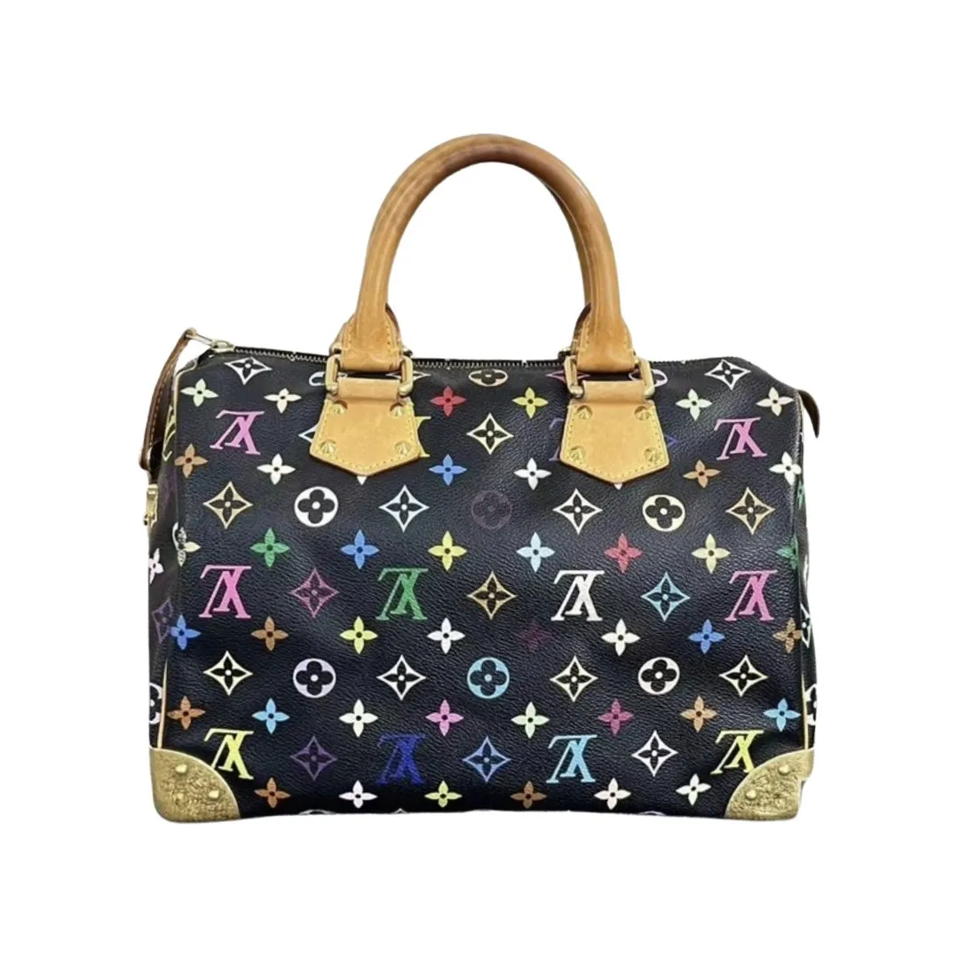 Louis Vuitton x Murakami Takashi Speedy 30 in black/ noir