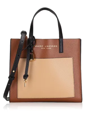 Marc Jacobs Mini Grind Satchel Tote Bag Chocolate Truffle Multi (Mini)