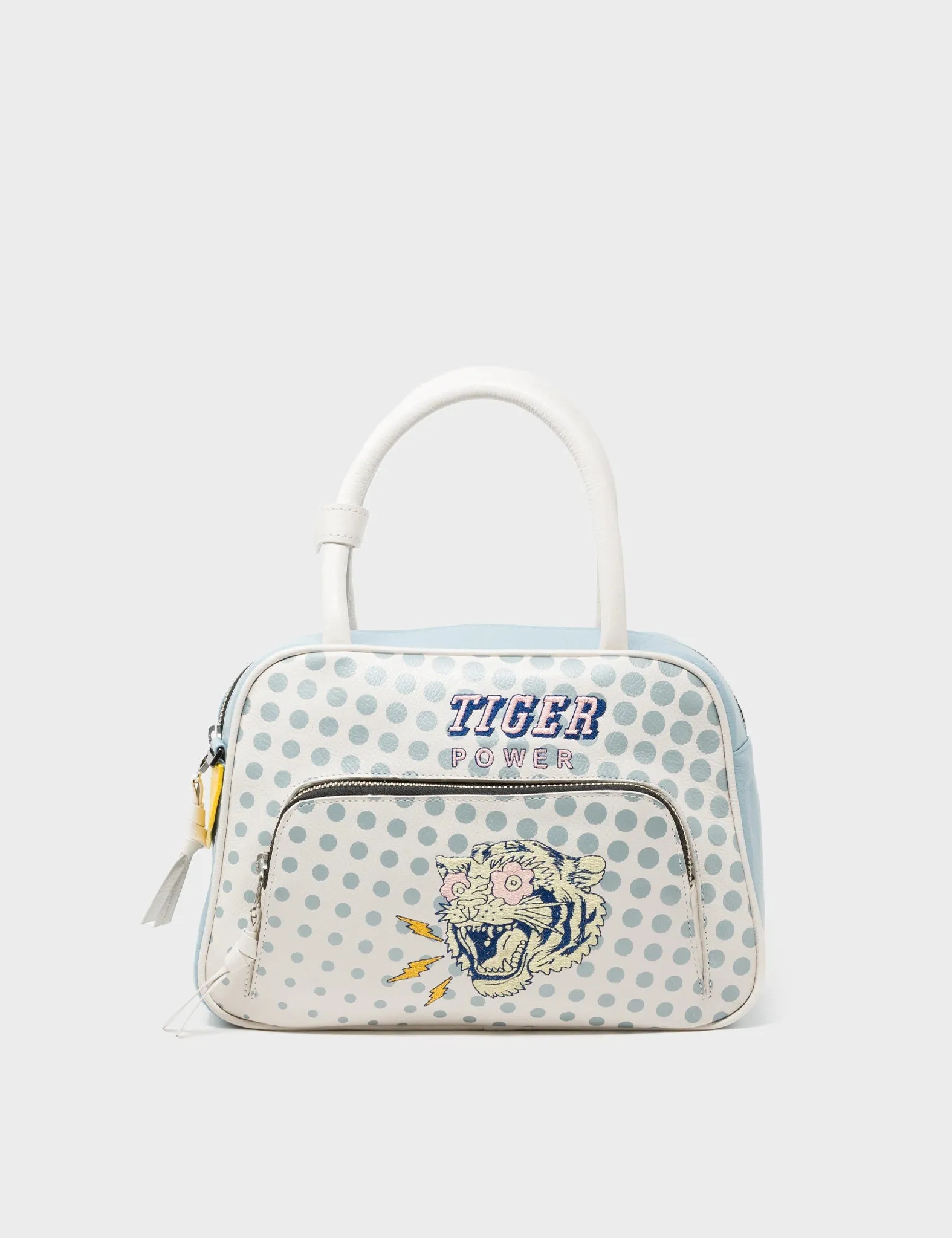 Marino Medium Cream Crossbody Leather Bag - Herocity Print