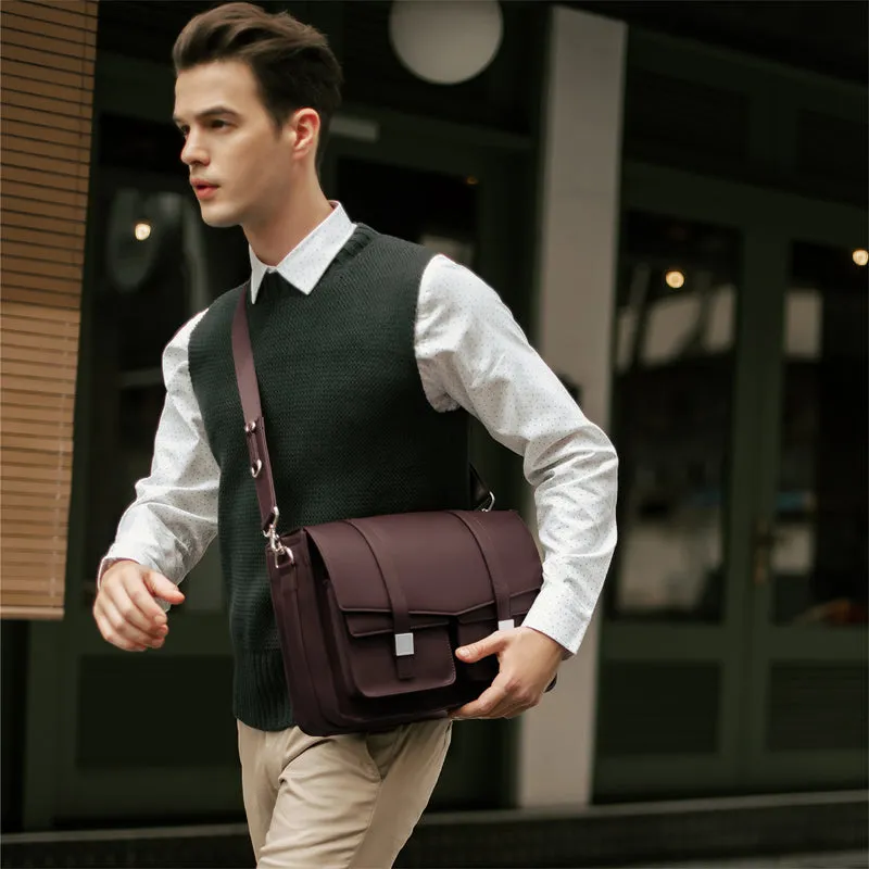 Mason L Messenger Bag - Dark Oak