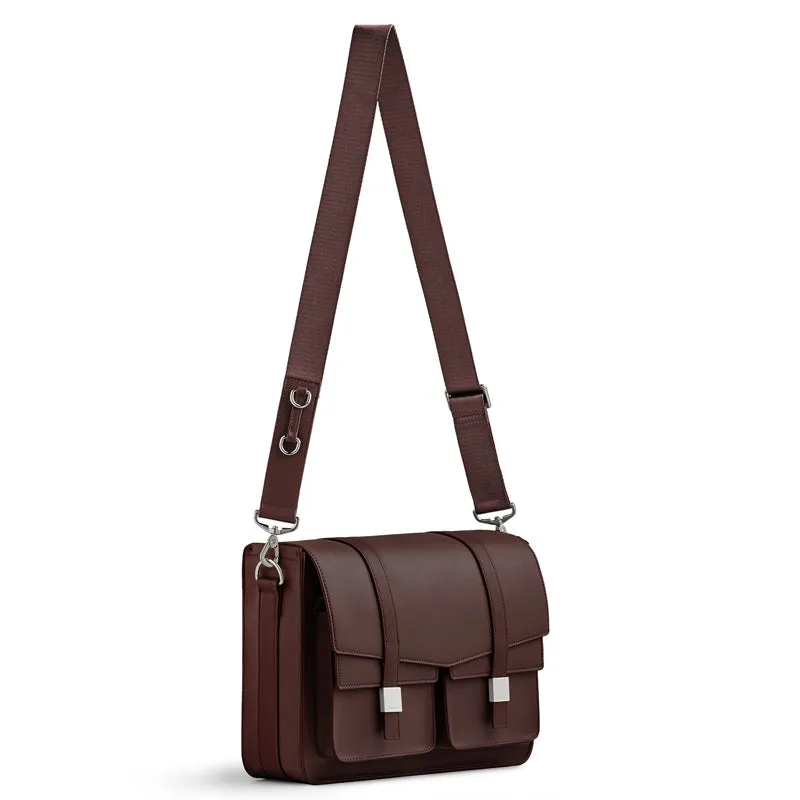 Mason L Messenger Bag - Dark Oak