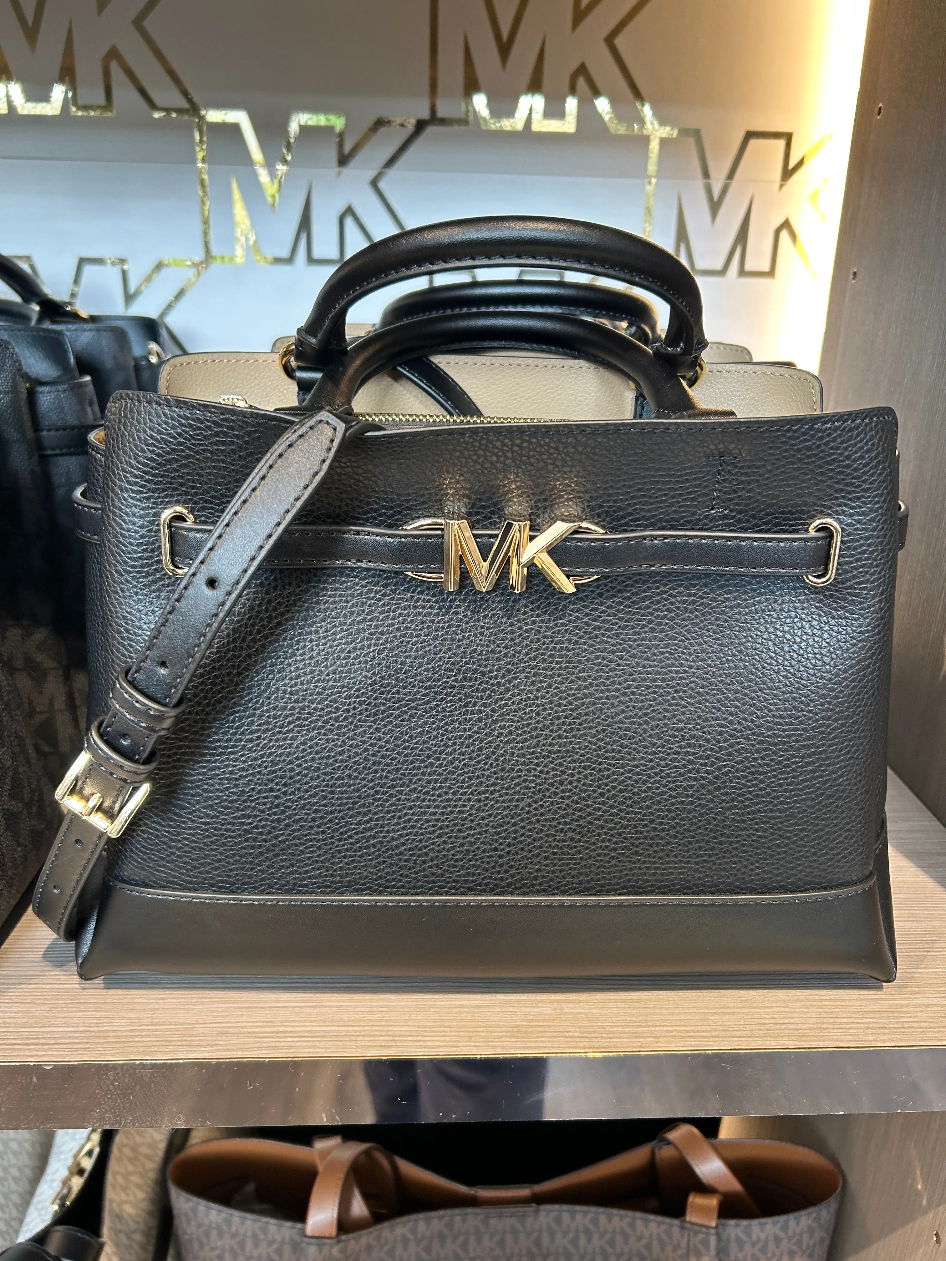 Michael Kors New Reed Large Satchel In Black