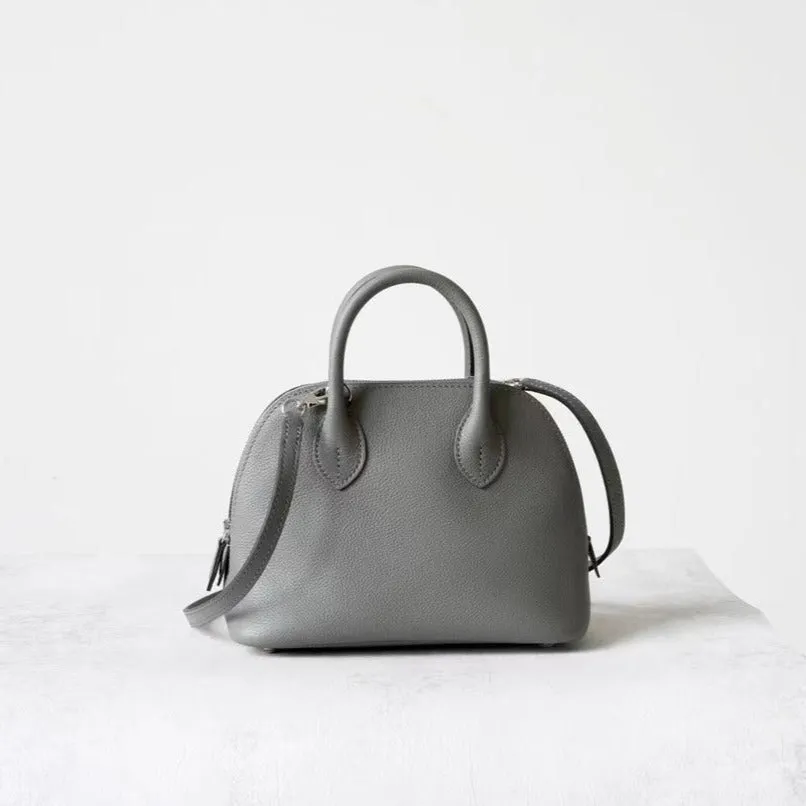 Mini Emma Luxurious Two-way Premium Italian Leather Bag | Handcrafted Full-grain Eve Calf Leather Shoulder Bag