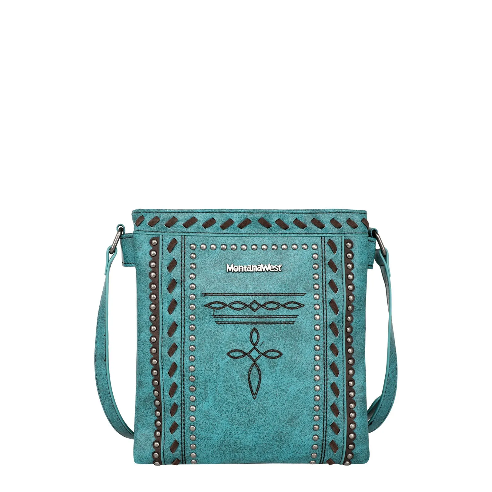 MW1124G-9360 Montana West Whipstitch Collection Concealed Carry Crossbody