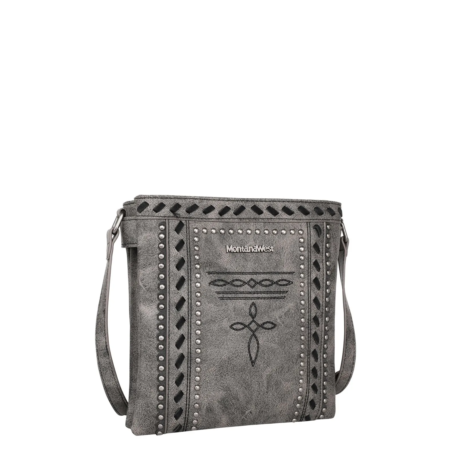 MW1124G-9360 Montana West Whipstitch Collection Concealed Carry Crossbody