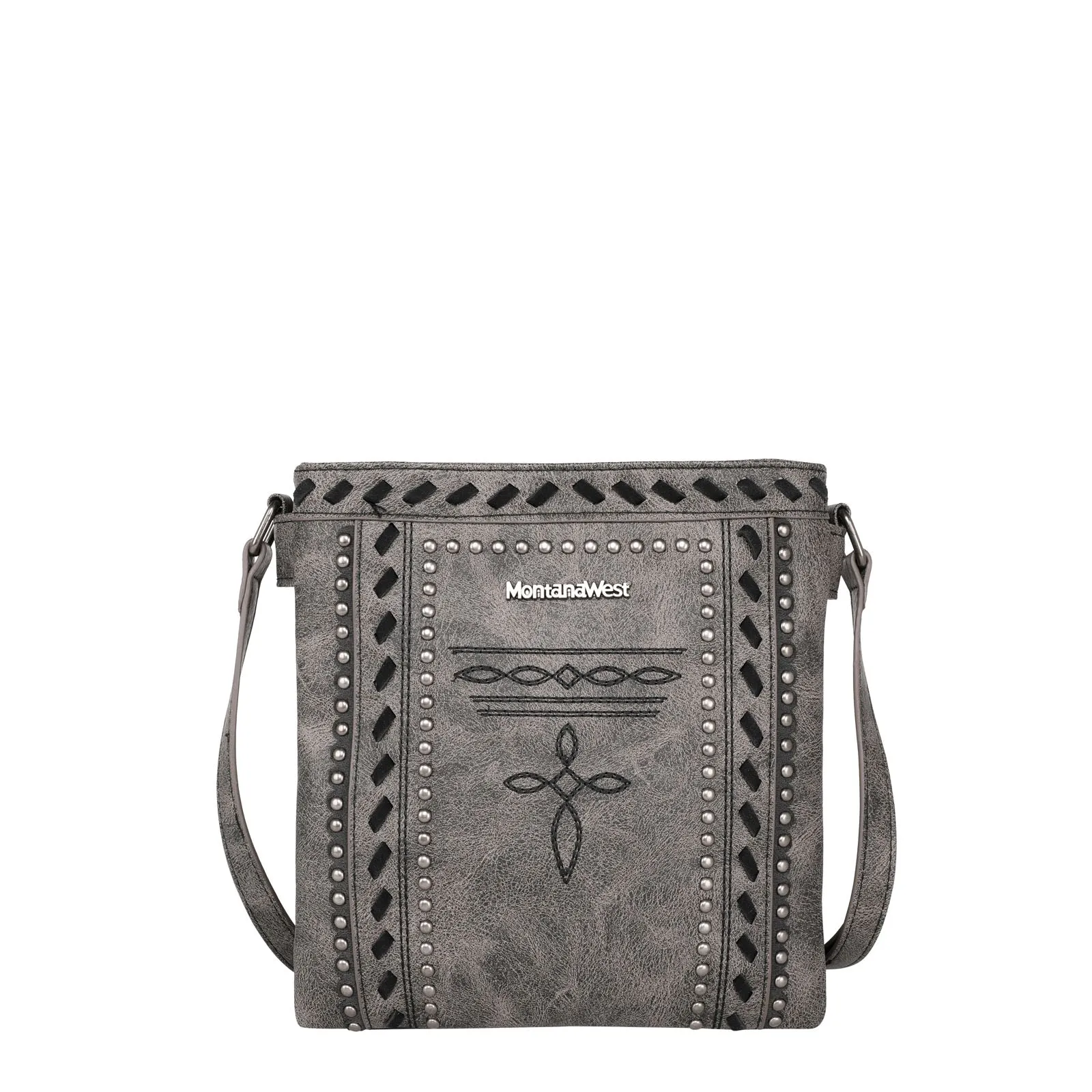 MW1124G-9360 Montana West Whipstitch Collection Concealed Carry Crossbody