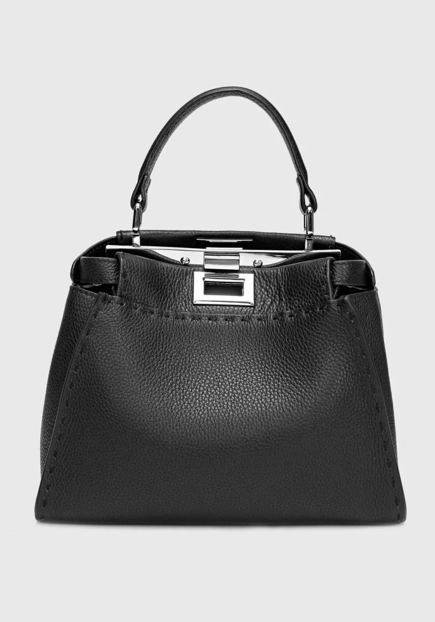 Pebbled Leather Peekaboo bag