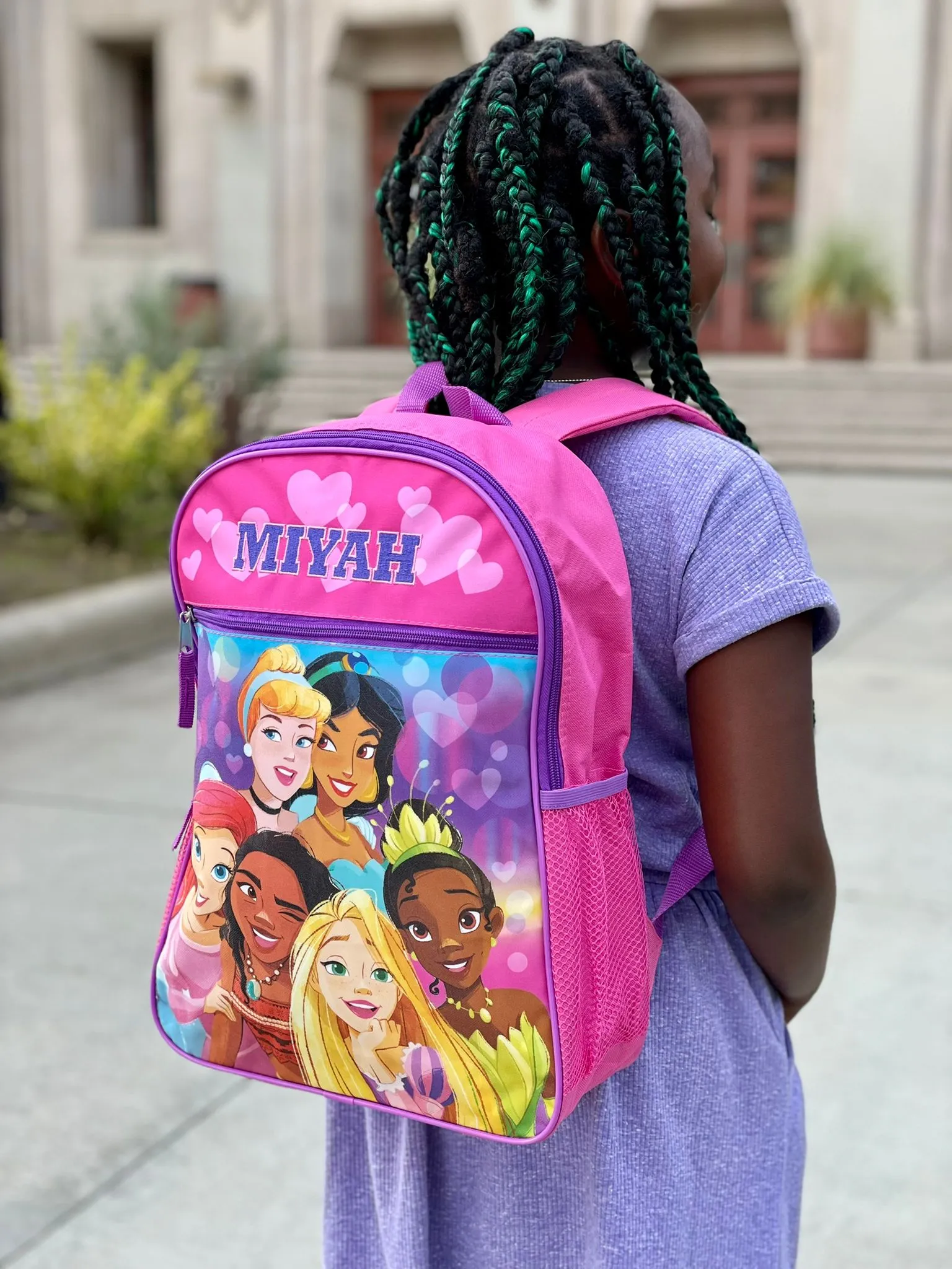 Personalized 16 Inch School Backpack - Princess Squad