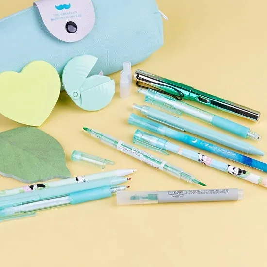 Pistachio Stationery Bundle with Pencil Case