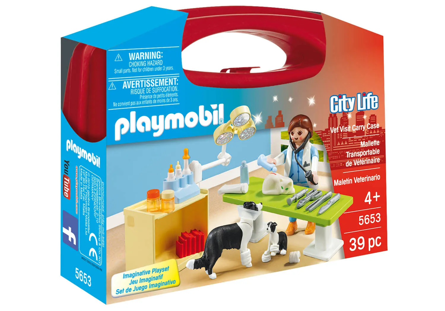 Playmobil City Life Vet Visit Carry Case