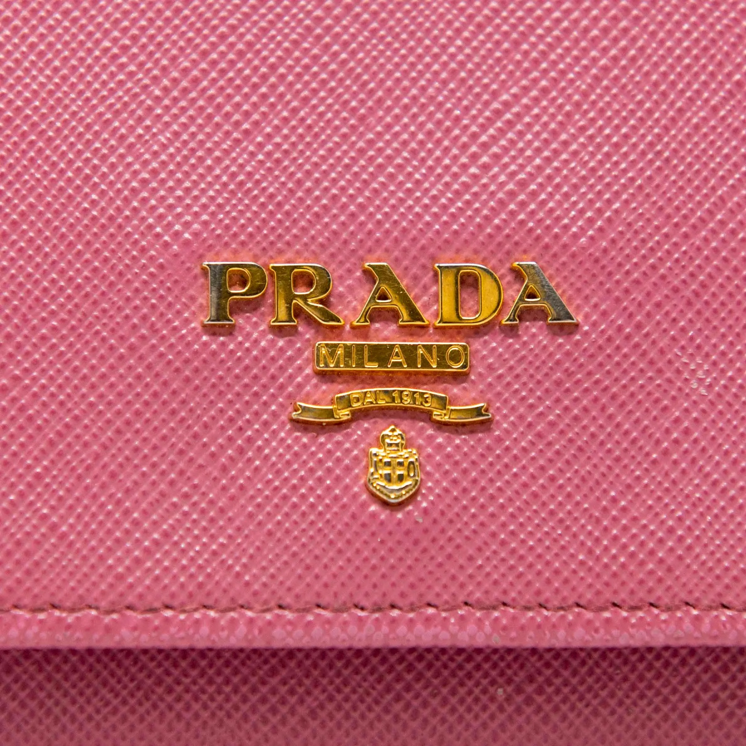 Prada Begonia Saffiano Long Wallet