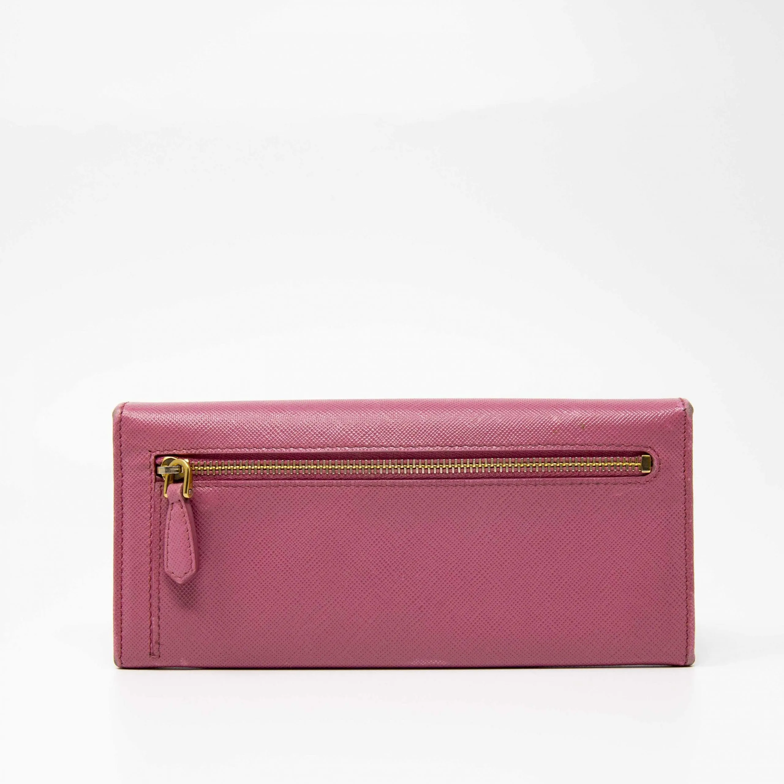 Prada Begonia Saffiano Long Wallet