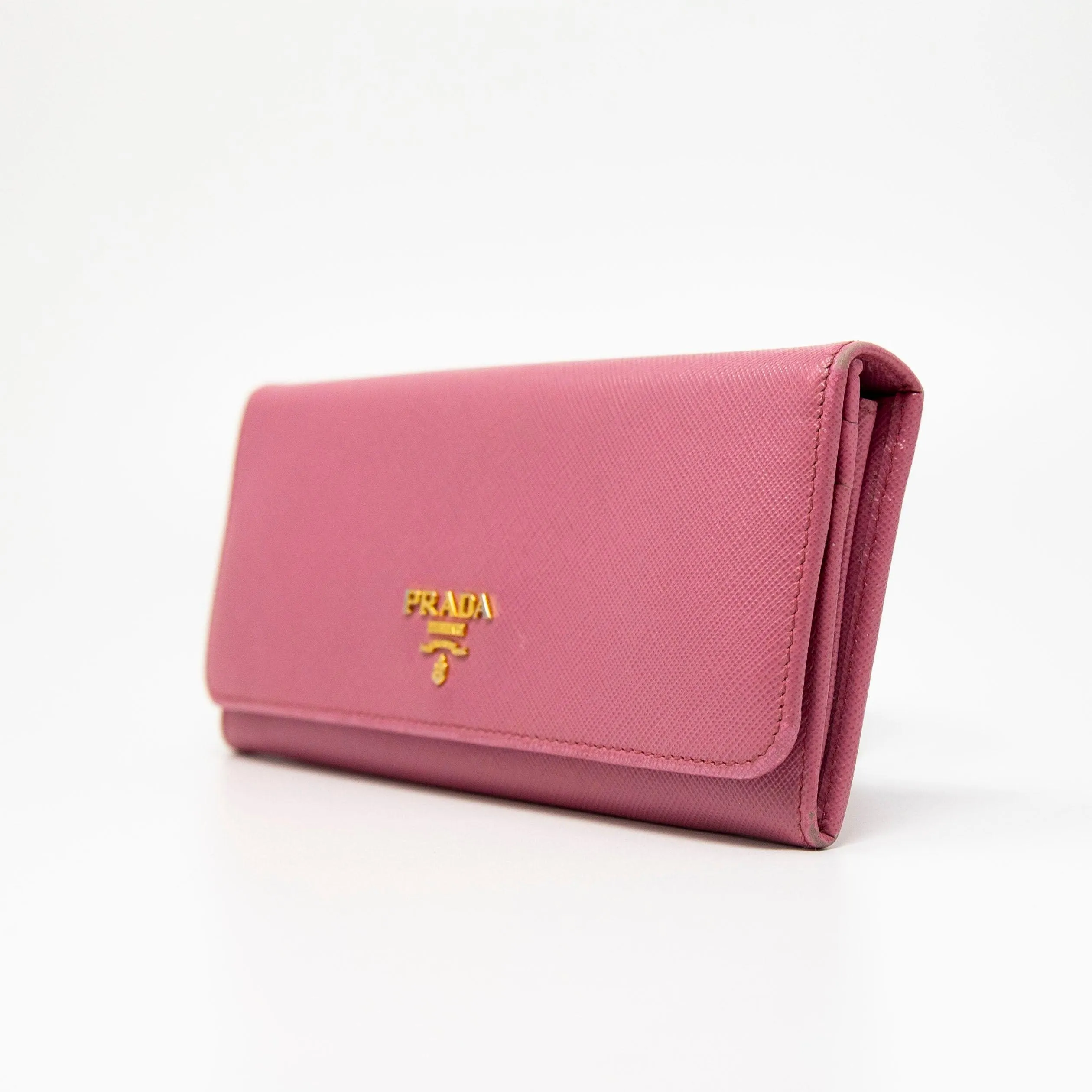 Prada Begonia Saffiano Long Wallet