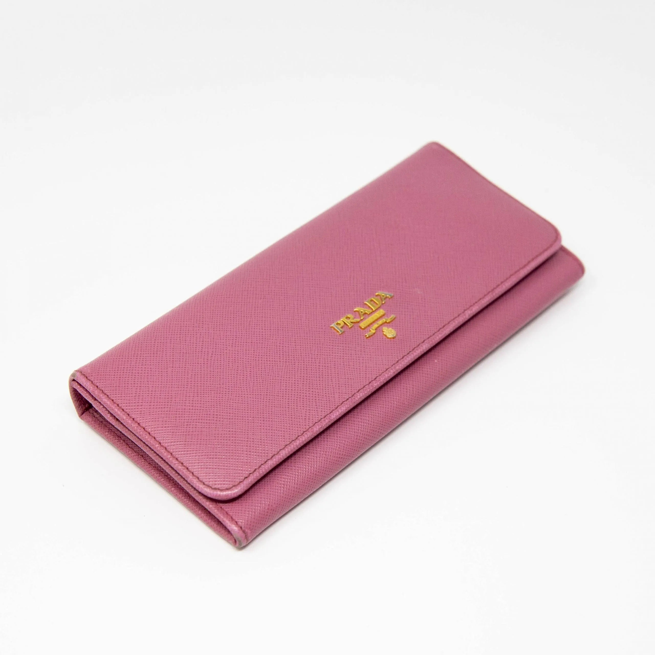 Prada Begonia Saffiano Long Wallet