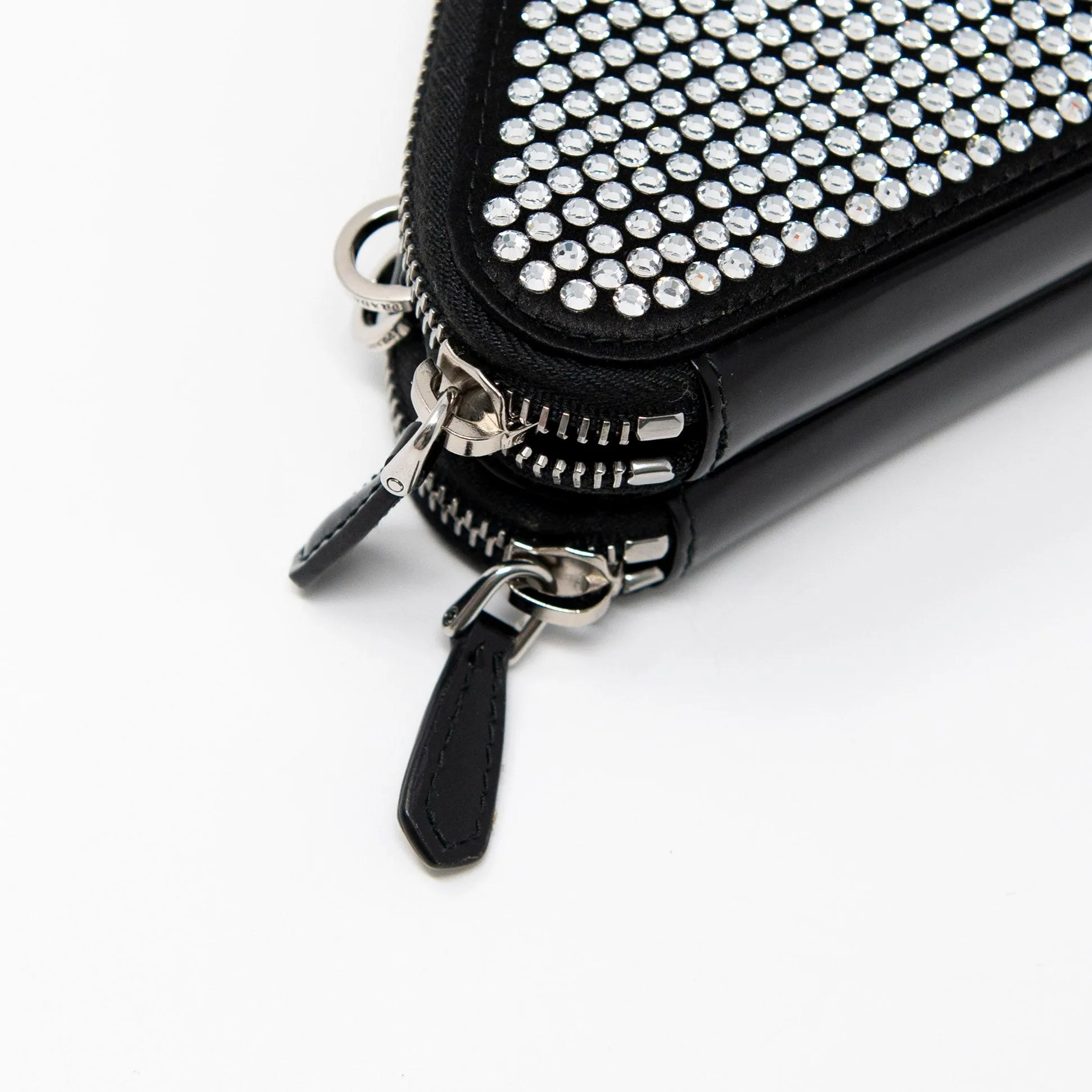 Prada Black Mini Crystal Triangle Bag