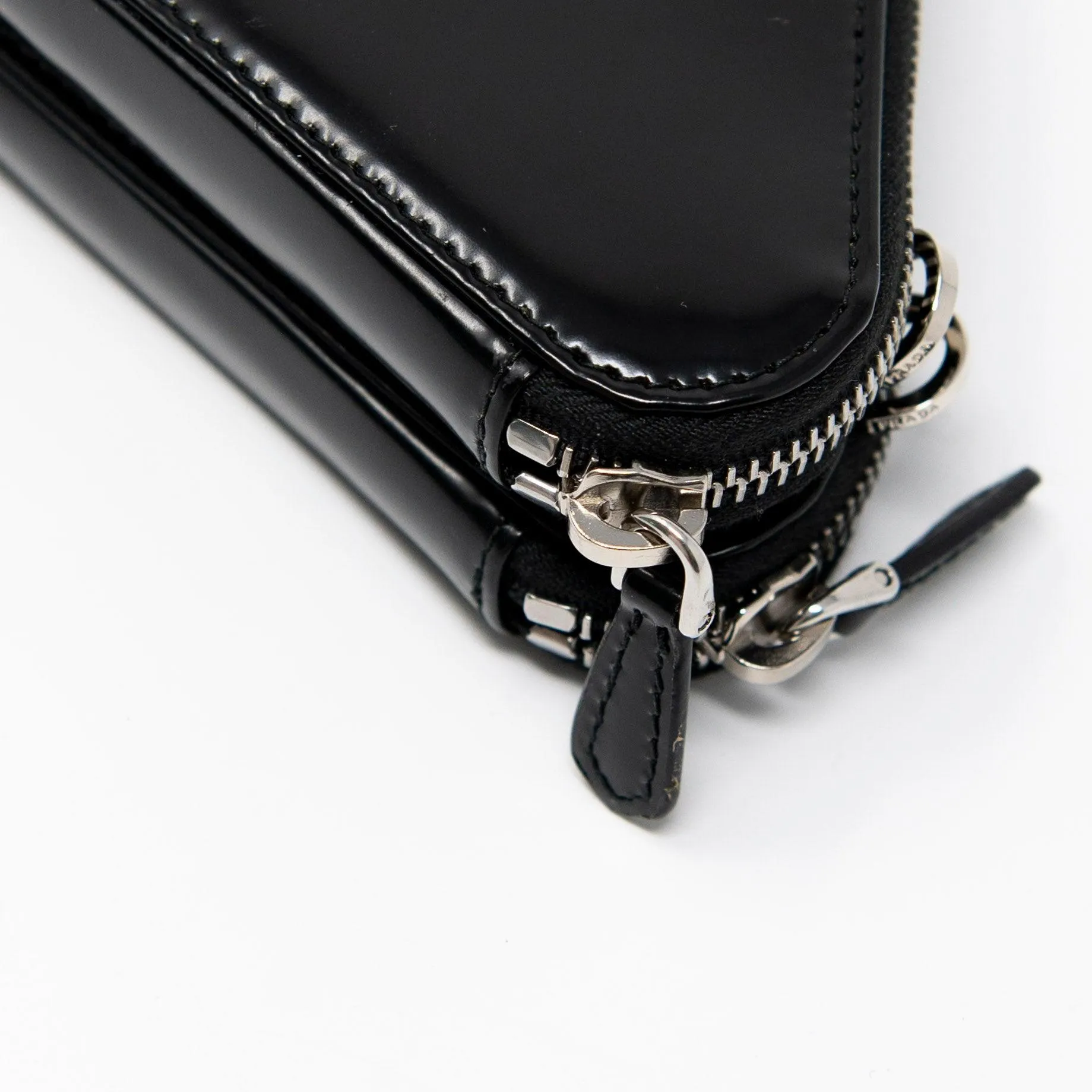 Prada Black Mini Crystal Triangle Bag