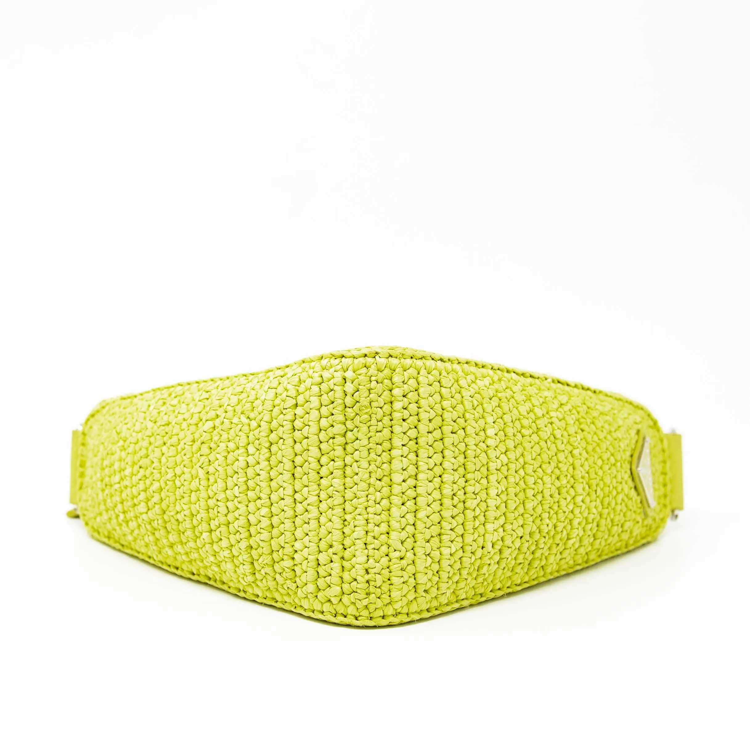 Prada Yellow Crochet Triangle Bag