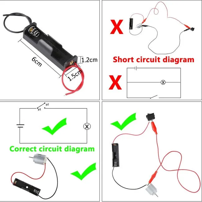 Sntieecr Electric Circuit Motor Kit, Educational Montessori Learning Kits Set for Kids DIY STEM Science Project