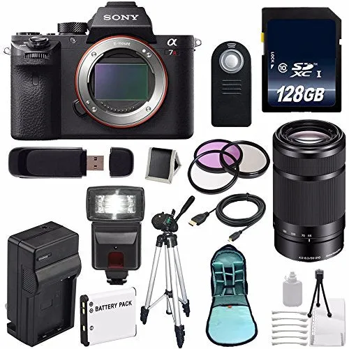 Sony Alpha a7R II Mirrorless Digital Camera (International Model)   Sony E 55-210mm f/4.5-6.3 OSS E-Mount Lens (Black) Advanced Bundle