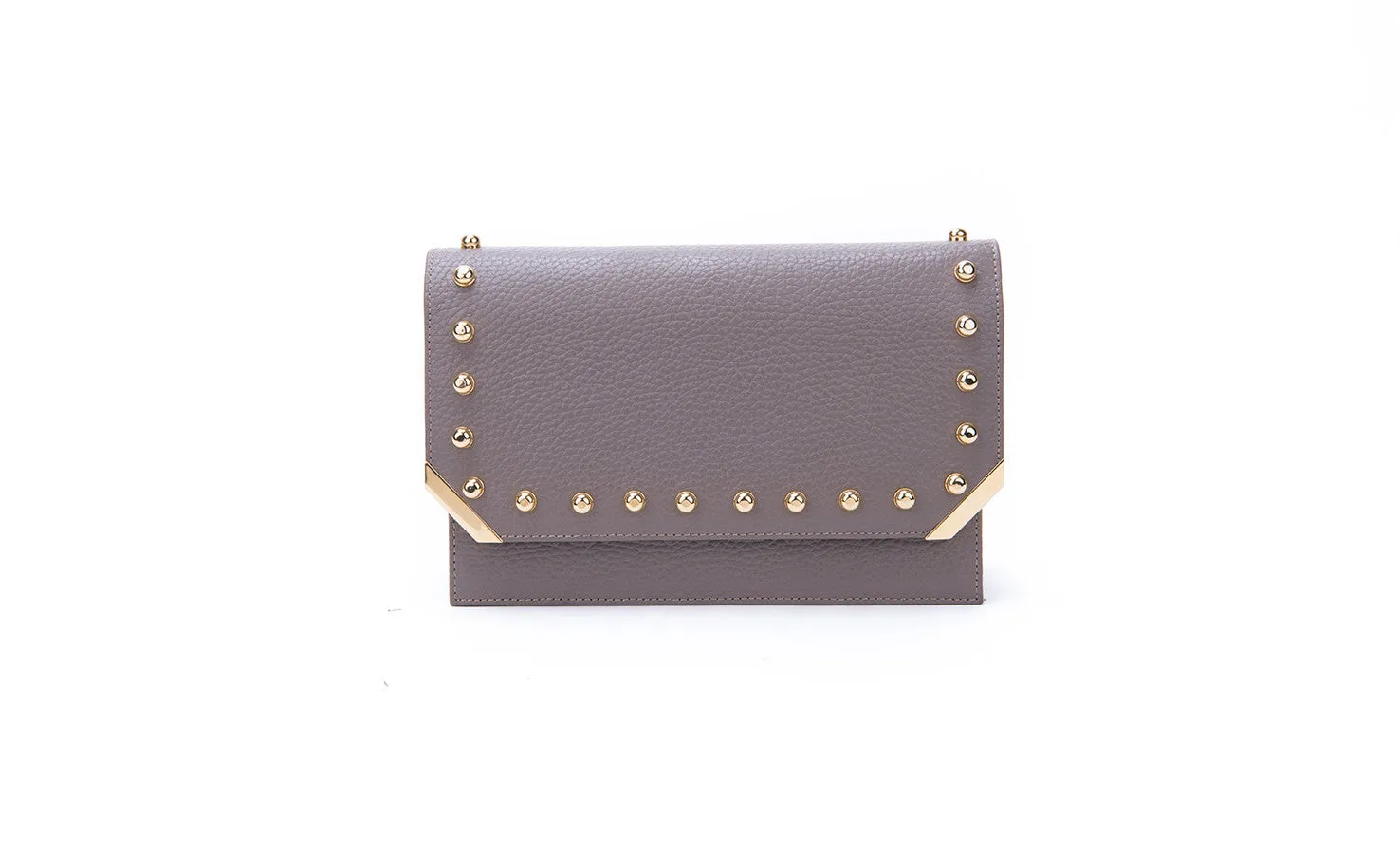 Taupe Kaia Clutch/ shoulder bag