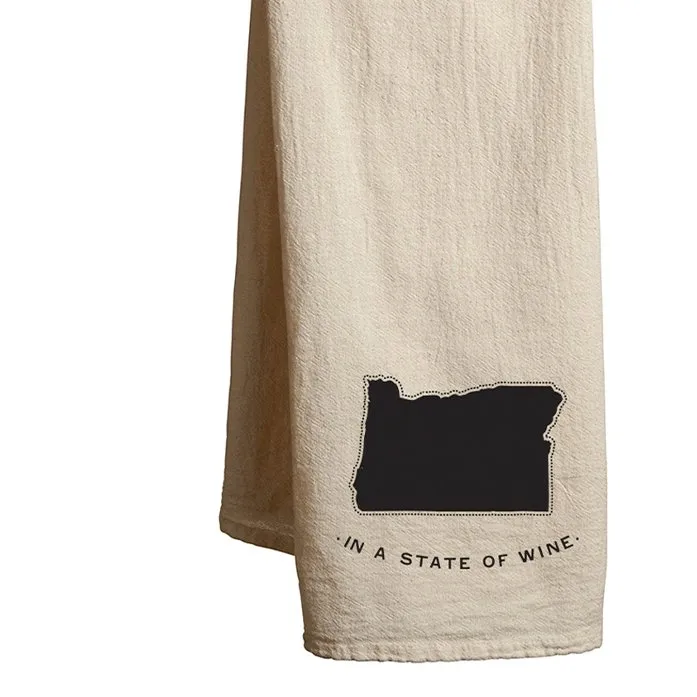 Tea Towel Oregon State of Wine