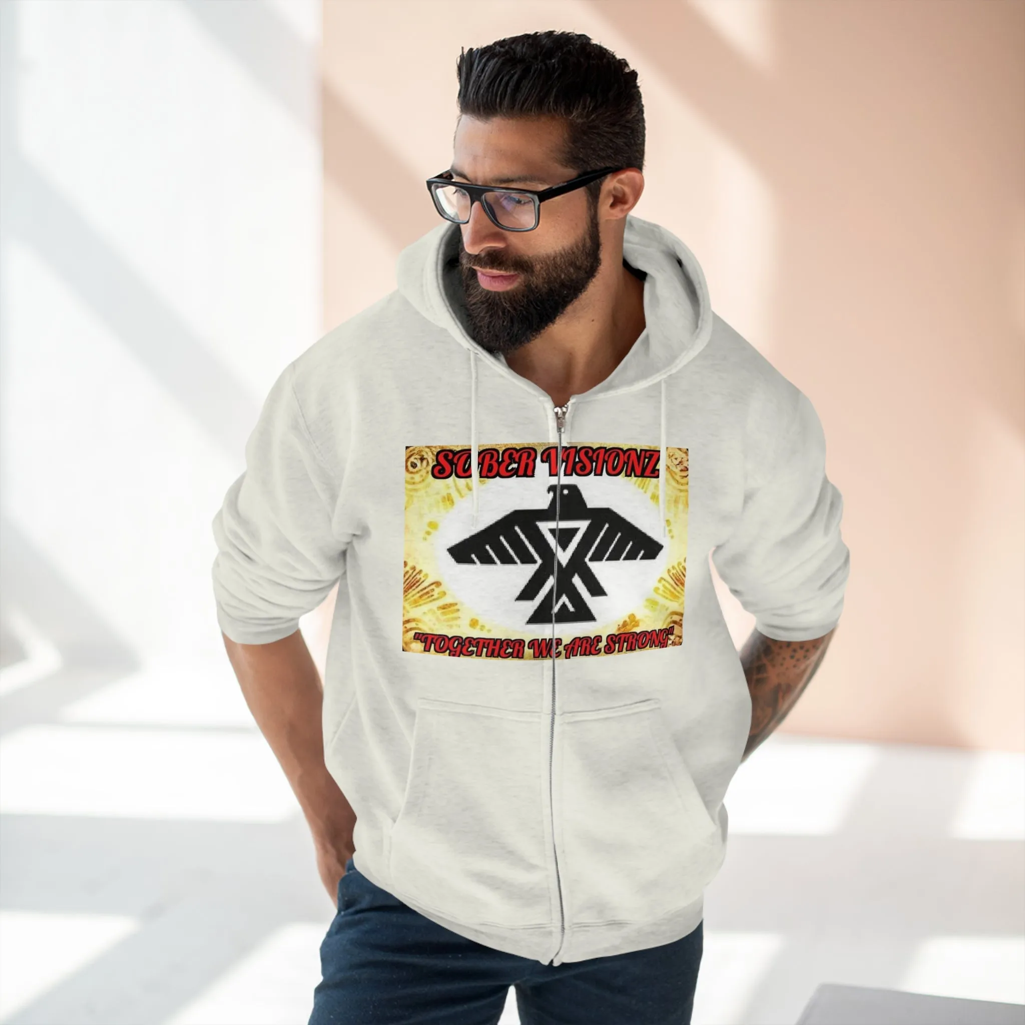 Unisex Sober Visionz Premium Zip-up Hoodie