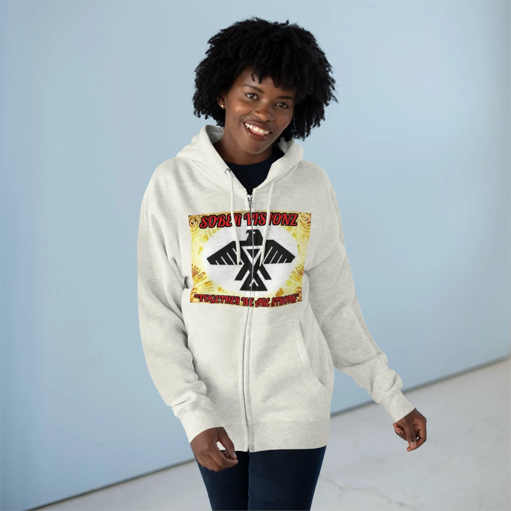 Unisex Sober Visionz Premium Zip-up Hoodie