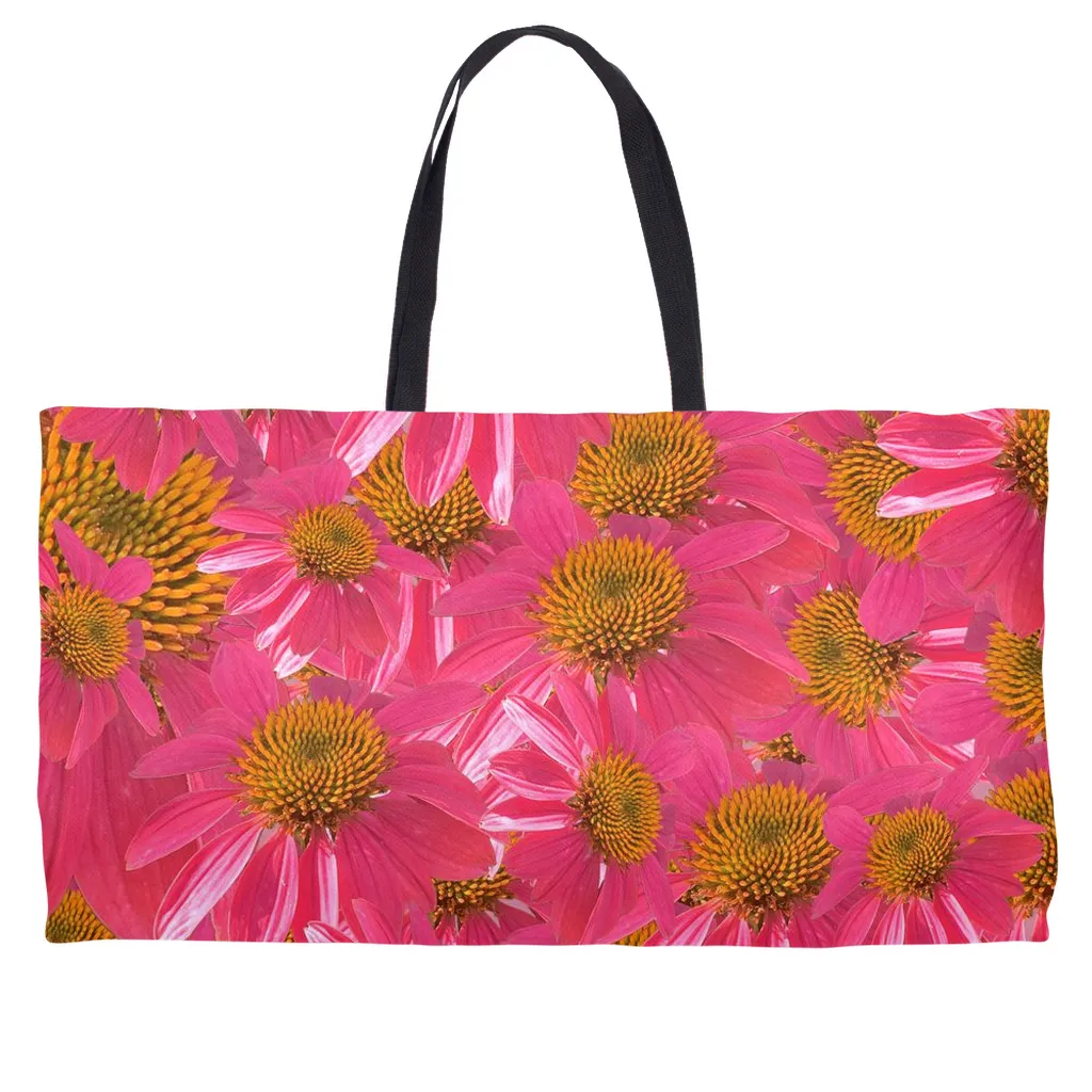 Weekend Tote (Cotton webbing or rope handles) Echinacea  1