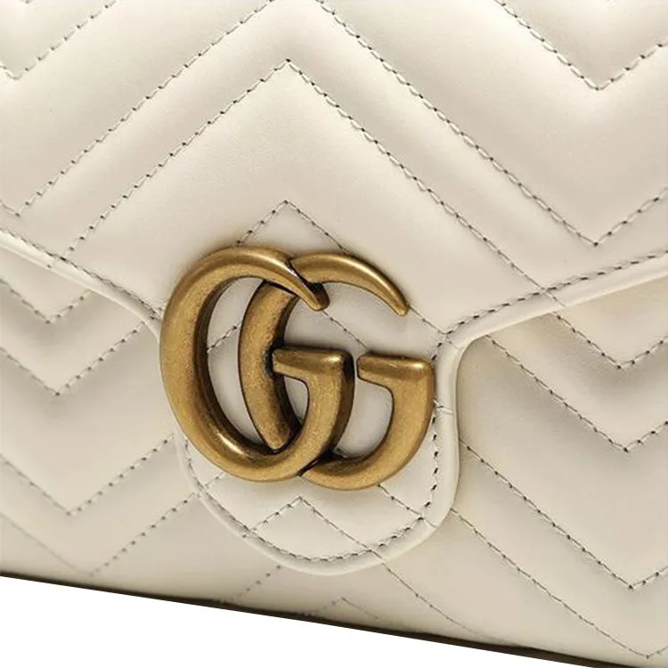 (WMNS) GUCCI Marmont Series Single Shoulder Bag mini White 474575-DTD1T-9022