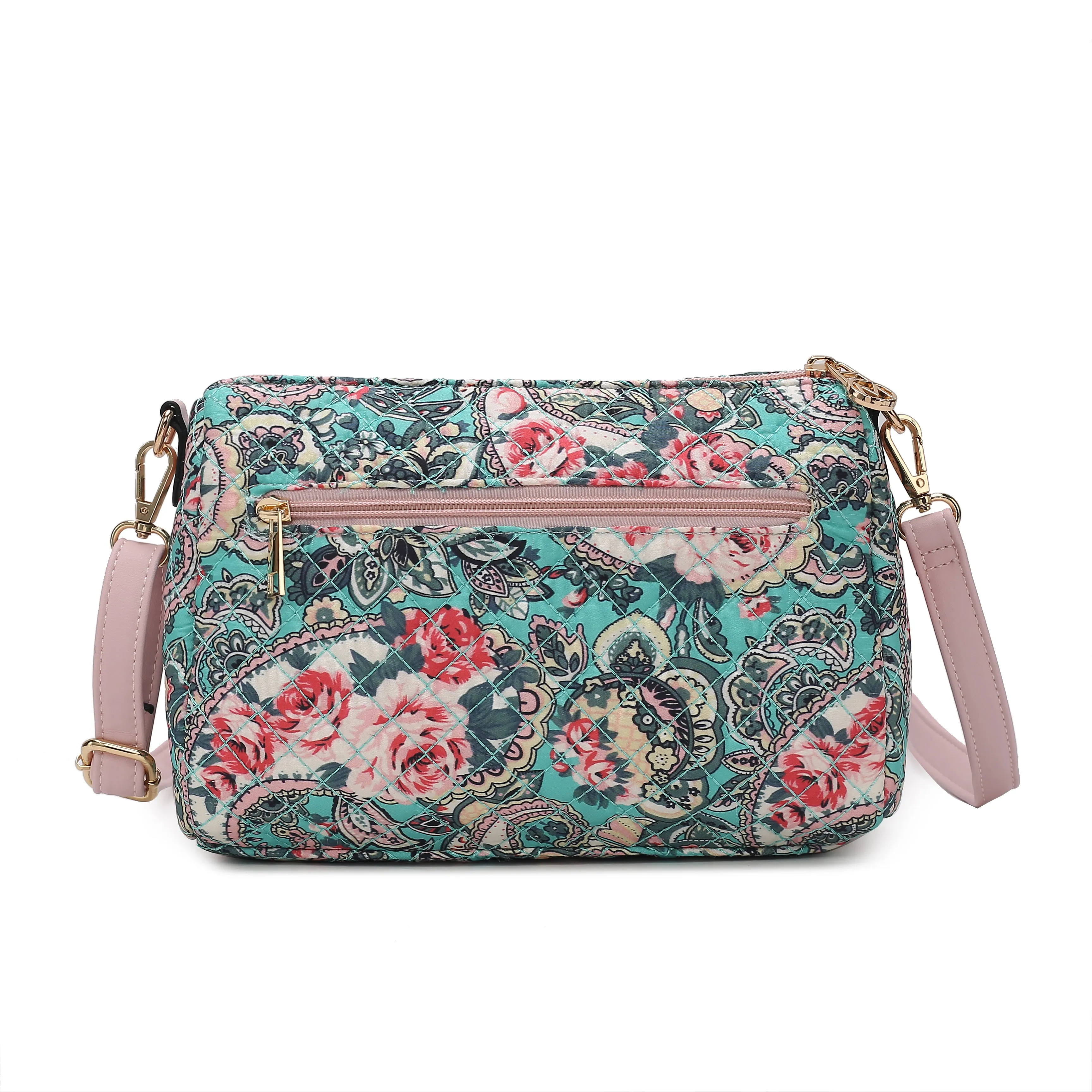 Zoe Quilted Cotton Weekender and Crossbody Bag